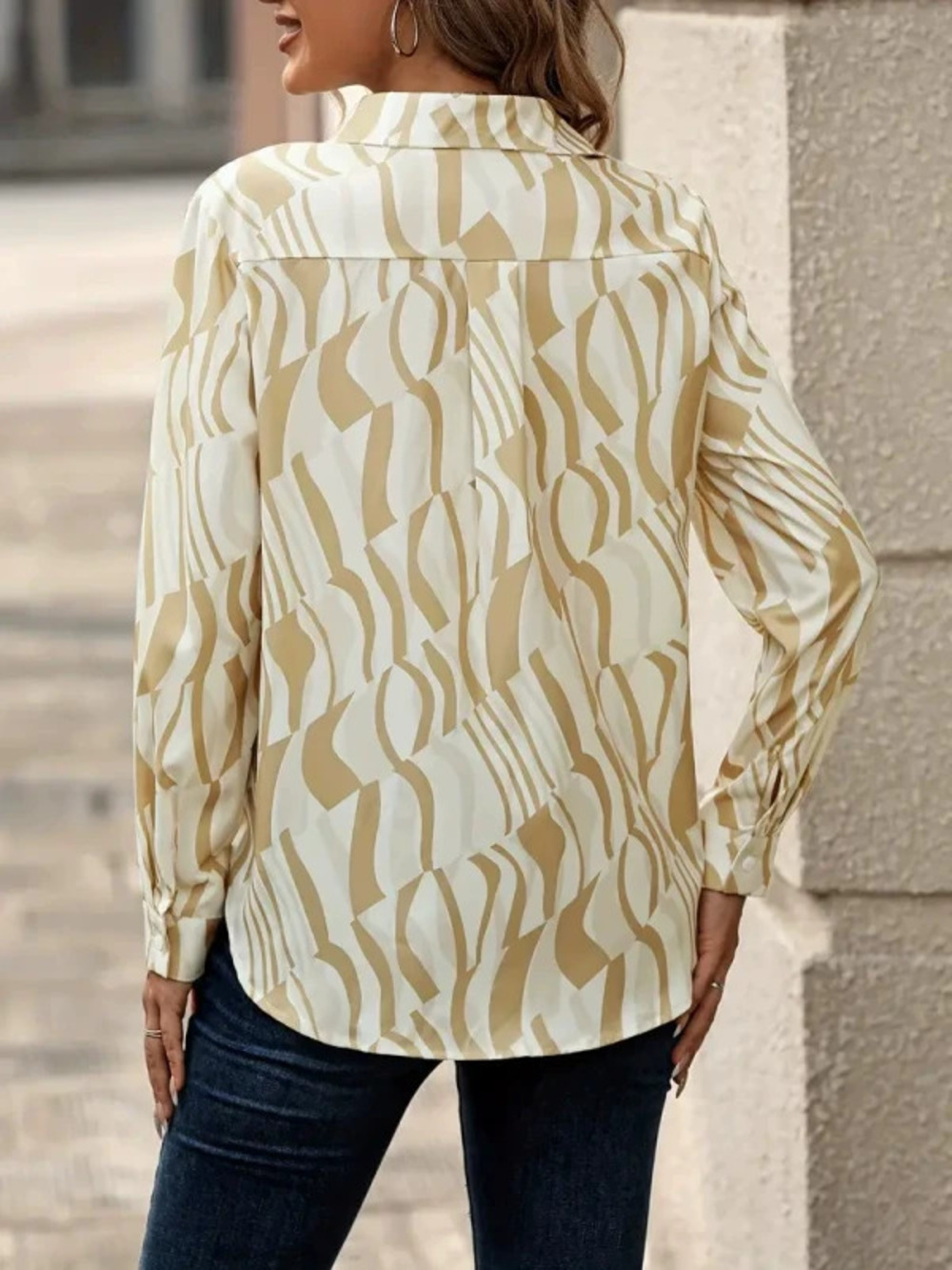 ZARA Printed Striped Shirt